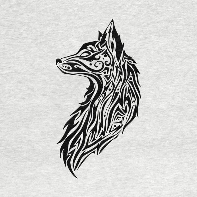 Tribal Fox by LukeWebsterDesign